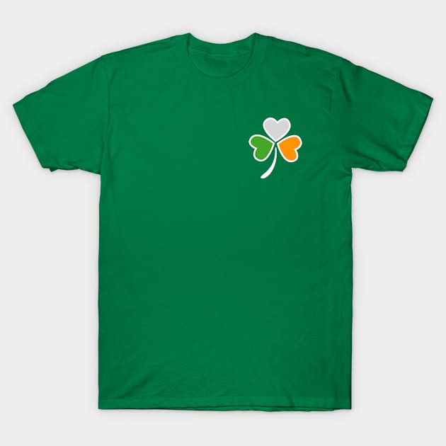 Shamrock with Irish flag color in Pocket design T-Shirt by Toogoo